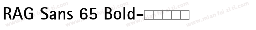 RAG Sans 65 Bold字体转换
